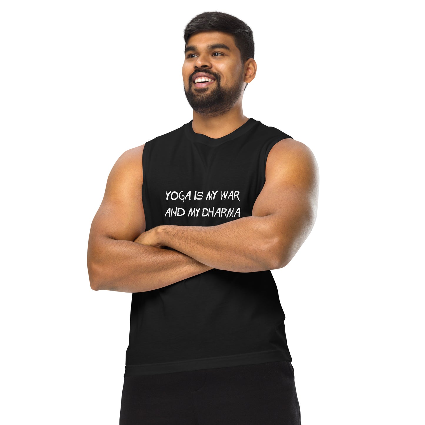 Yoga is My War Muscle Shirt