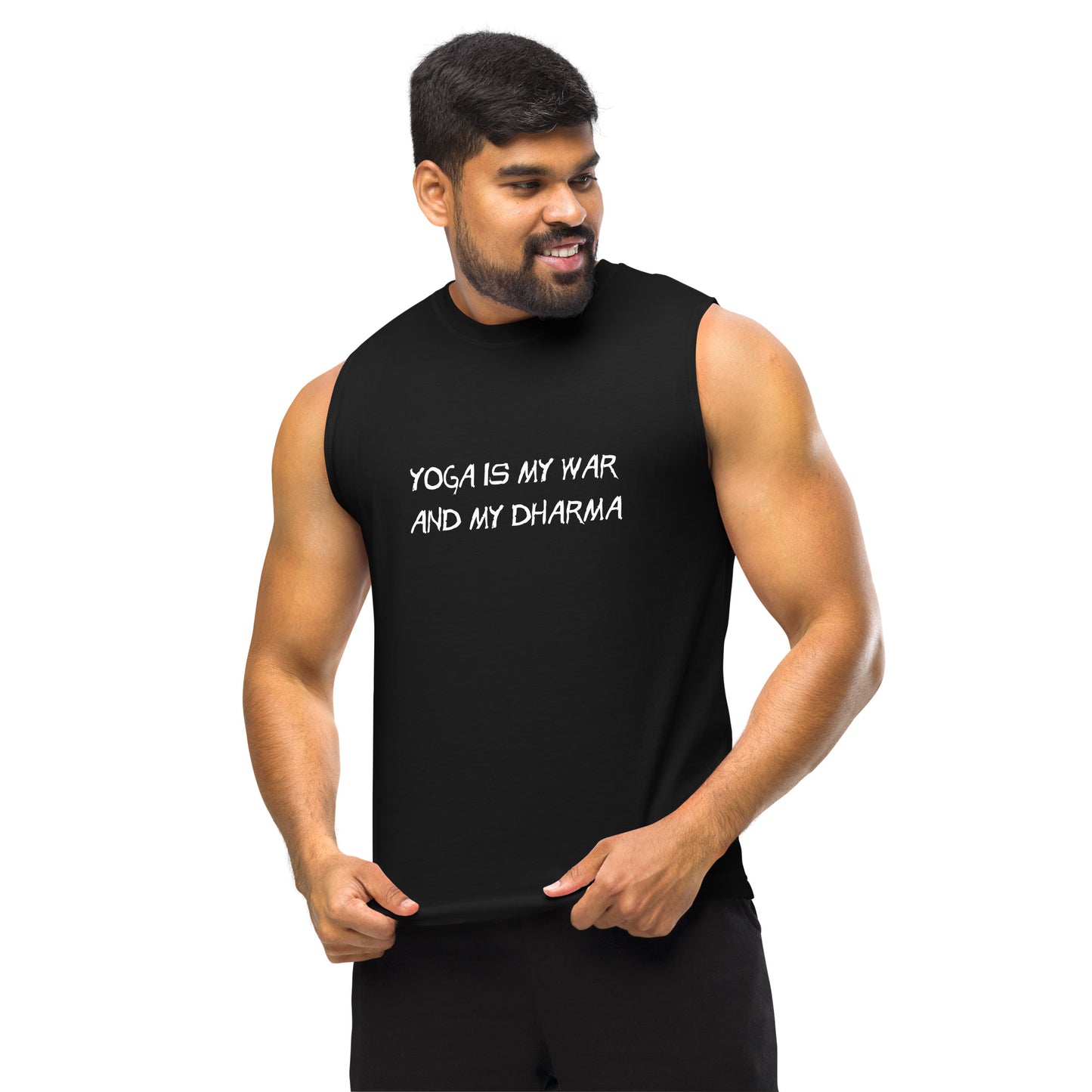 Yoga is My War Muscle Shirt