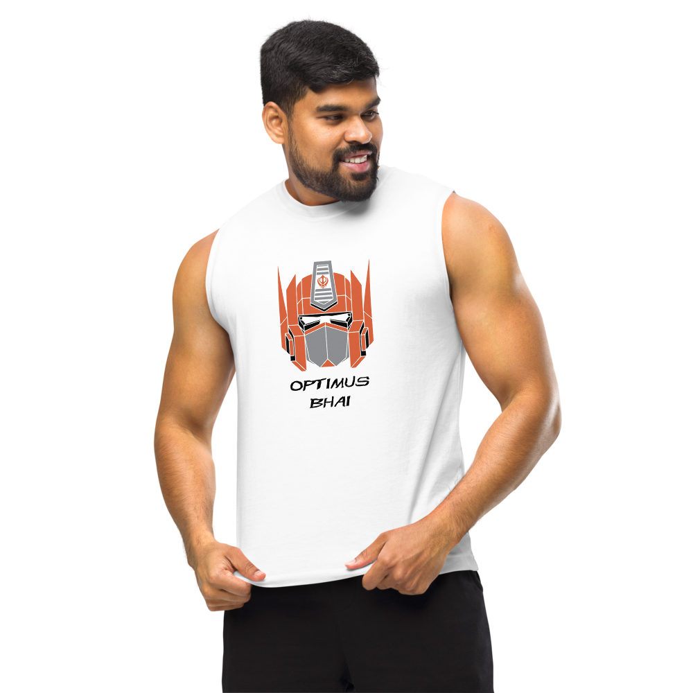 Optimus Bhai Sikh Trucker Muscle Shirt