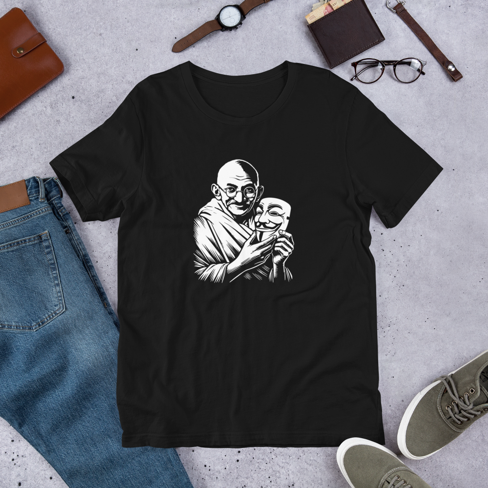 Gandhi Fawkes Civil Disobedience Tee (Unisex)