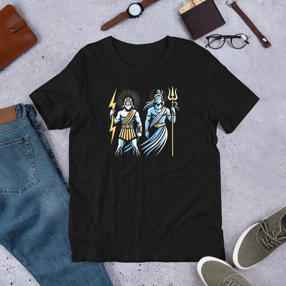 Zeus and Shiva Team Up Tee - Unisex